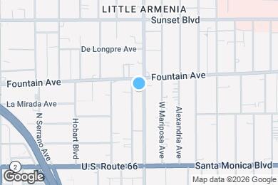 Map image of the property - 1267 1/2 N. Normandie Ave-1267 1/2