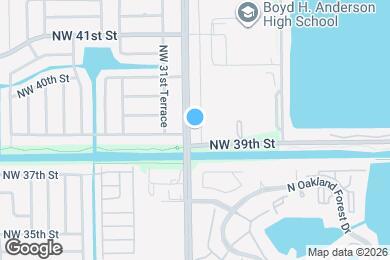 Map image of the property - 3907 NW 30th Terrace