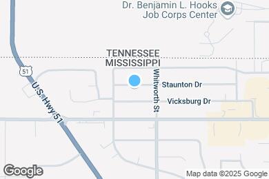 Map image of the property - 1555 Staunton Dr