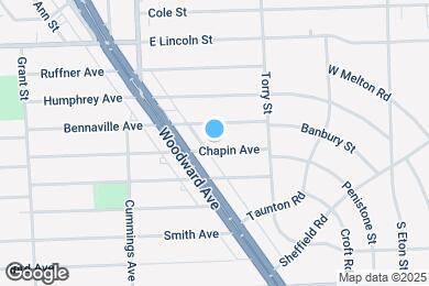 Map image of the property - 1377 Chapin Ave