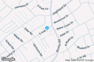 Map image of the property - 912 E Inskip Dr