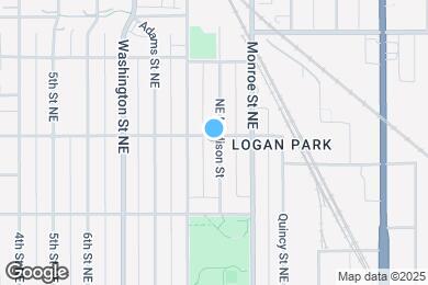 Map image of the property - 1428 Madison St NE