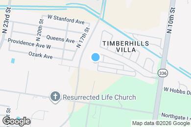 Map image of the property - 9341 North 15th Street