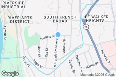 Map image of the property - 324 S French Broad Ave