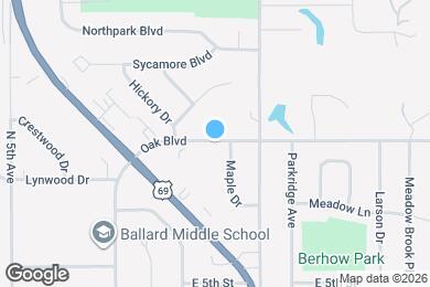 Map image of the property - 204 Oak Blvd