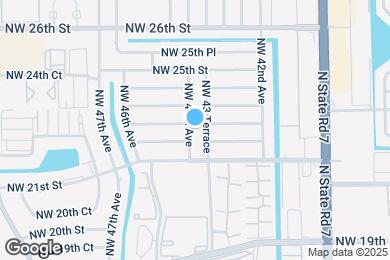 Map image of the property - 2220 NW 44th Ave