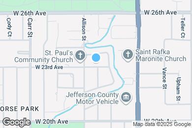 Map image of the property - 7875 W 23rd Ave