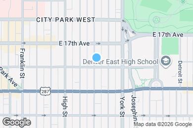 Map image of the property - 2101 E 16th Ave