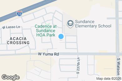 Map image of the property - 23856 W Tonto St