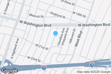 Map image of the property - 2002 S Palm Grove Ave