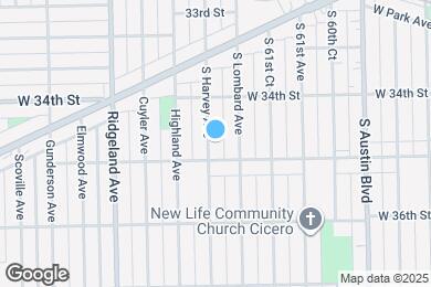 Map image of the property - 3439 Harvey Ave