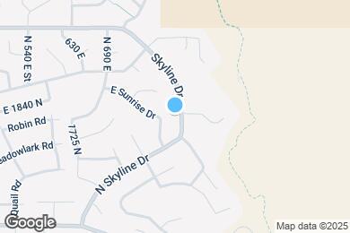 Map image of the property - 1807 Skyline Dr