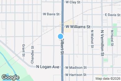 Map image of the property - 420 N Gilbert St