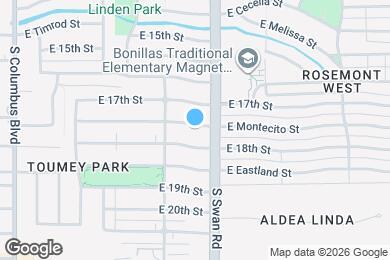 Map image of the property - 4634 E Montecito St