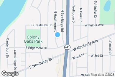 Map image of the property - 800 N Hawthorne Dr