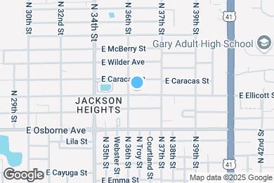 Map image of the property - 3606 E Ellicott St