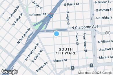 Map image of the property - 1712 N Robertson St