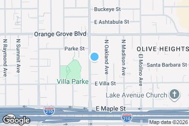 Map image of the property - 570 N Los Robles Ave