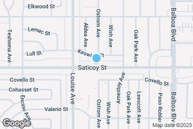 Map image of the property - 17205 Saticoy St