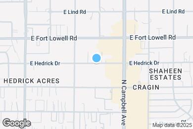 Map image of the property - 1732 E Hedrick Dr