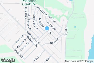 Map image of the property - 1622 Pheasant Creek Dr