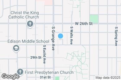 Map image of the property - 1923 S Menlo Ave