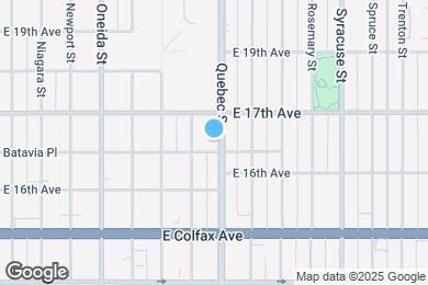 Map image of the property - Bright South Park Hill basement apartment by William H McNichols Park