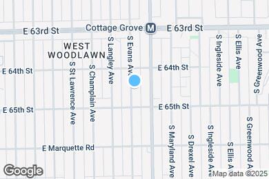 Map image of the property - 6437 S Evans Ave