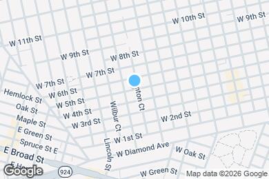 Map image of the property - 733 W 5th St