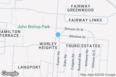 Map image of the property - 821 Exeter Rd