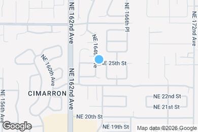 Map image of the property - 2419 NE 164th Ave
