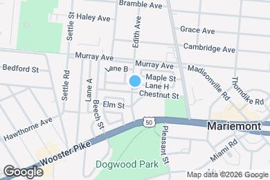 Map image of the property - Mariemont Square Apartments