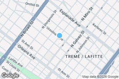 Map image of the property - 2330 Ursulines Ave