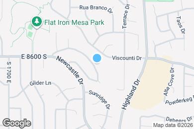 Map image of the property - 8627 S Cima Dr