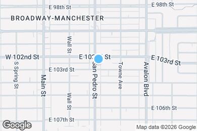 Map image of the property - 10218 San Pedro St