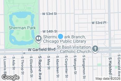 Map image of the property - 5427 S Aberdeen St