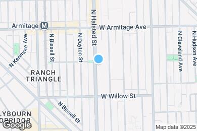 Map image of the property - 1867 N Halsted St