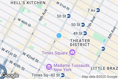 Map image of the property - 247 W 46th St