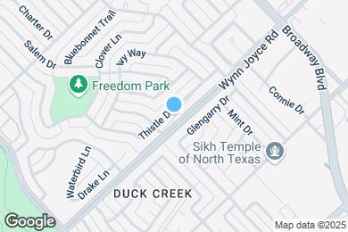 Map image of the property - 418 Thistle Dr