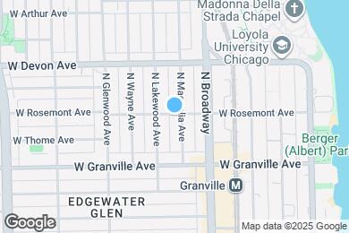 Map image of the property - 1243 W Rosemont Ave