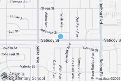 Map image of the property - 17134 Saticoy St