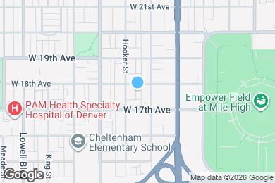 Map image of the property - 3134 W 18th Ave