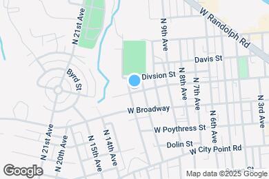 Map image of the property - 1107 W Cawson St