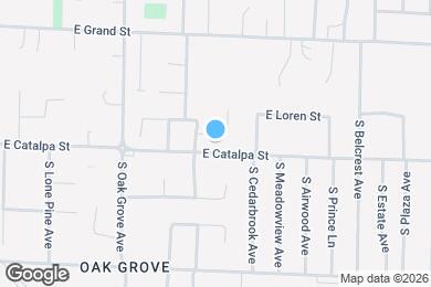 Map image of the property - 2726 E Loren St