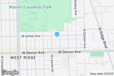 Map image of the property - 2141 W Arthur Ave