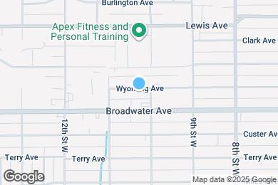 Map image of the property - 1010 Wyoming Ave