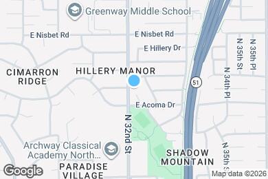 Map image of the property - 14623 N 32nd Pl