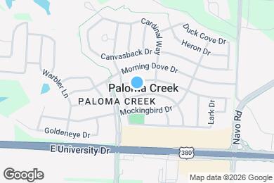 Map image of the property - 1413 Sparrow Ln