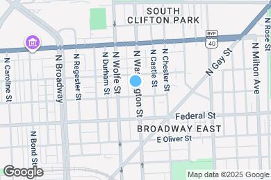 Map image of the property - 1712 N Washington St