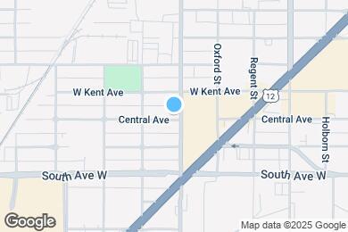 Map image of the property - 1500 W Central Ave